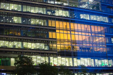 Londra, İngiltere - 18 Mayıs 2015: Canary Wharf iş ve bankacılık bölgesine