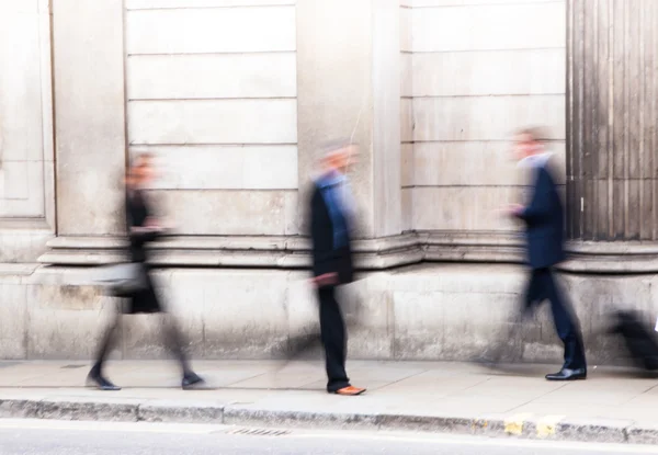 London, People walking on the  Bank street — Stock Photo, Image