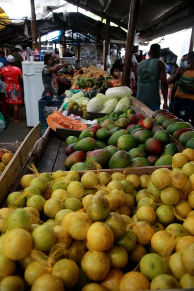 Mata Sao Joao Bahia Brasil Octubre 2020 Personas Comprando Frutas — Foto de Stock