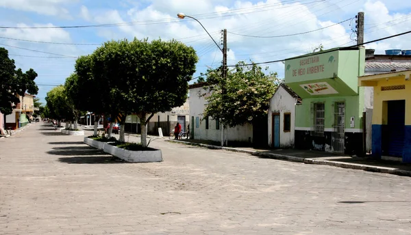 Nova Vicosa Bahia Brazil Maart 2008 Uitzicht Straat Het Centrum — Stockfoto