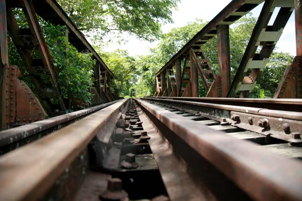 Mata Sao Joao Bahia Brésil Novembre 2020 Pont Ferroviaire Dans — Photo