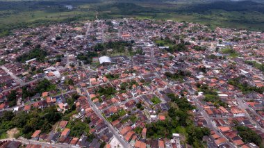 Mata de sao joao, Bahia / Brezilya - 2 Ekim 2020: Mata de Sao Joao şehrinin havadan görünüşü. 