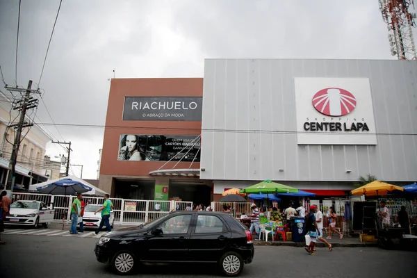 Salvador Bahia Brazil November 2020 Gevel Van Winkelcentrum Lapa Salvador — Stockfoto
