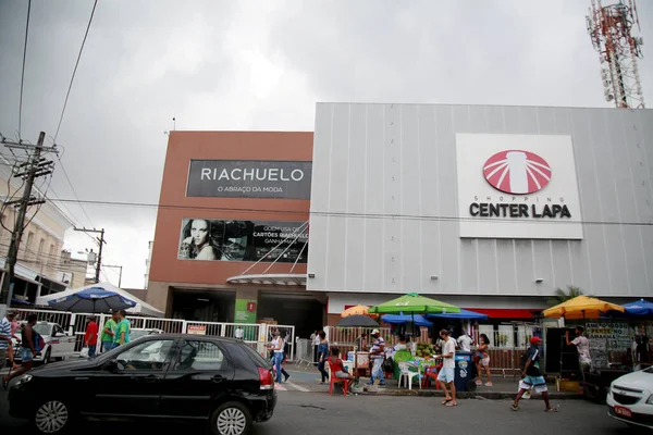 Salvador Bahia Brazil November 2020 Gevel Van Winkelcentrum Lapa Salvador — Stockfoto