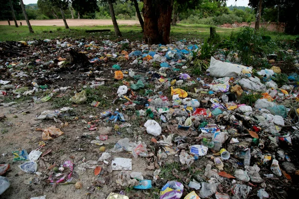 Mata Sao Joao Bahia Brazil November 2020 Area Irregular Garbage — стоковое фото