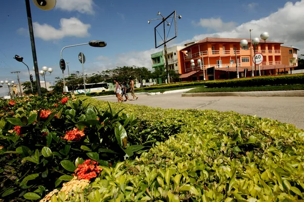 Mucuri Bahia Brasile Settembre 2009 Piazza Ingresso Nella Città Mucuri — Foto Stock