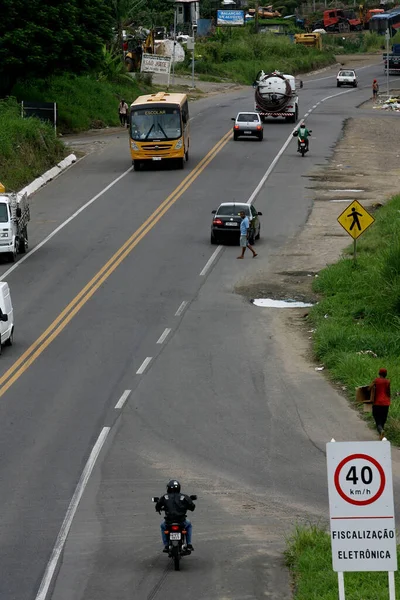 2012年2月14日ブラジル バイーア州イターブナ市の高速道路Br 101の風景 — ストック写真
