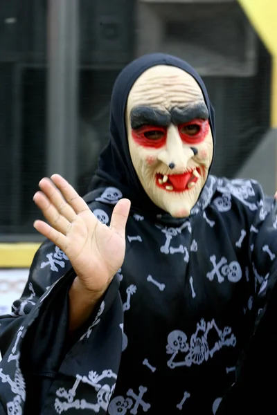 Ilheus Bahia Brazil February 2012 People Seen Wearing Masks Carnival — Stock Photo, Image