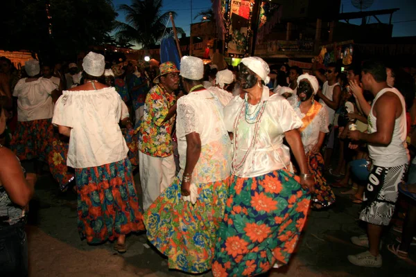 Caravelas Bahia Brasil Febrero 2009 Grupo Folclórico Tradicional Durante Espectáculo — Foto de Stock