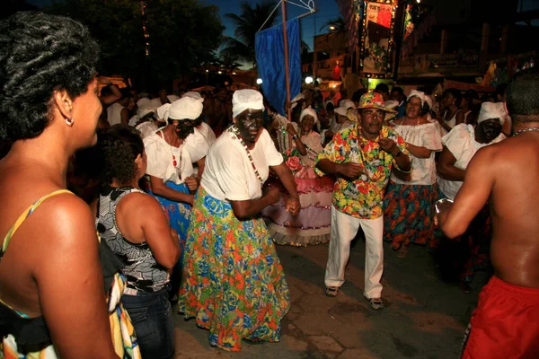 Caravelas Bahia Brasil Febrero 2009 Grupo Folclórico Tradicional Durante Espectáculo — Foto de Stock