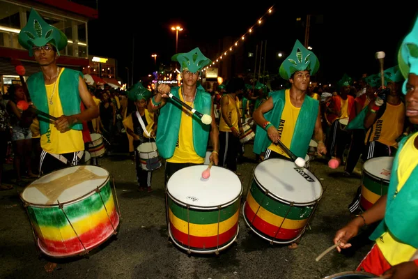 Ilheus Bahia Brasil Fevereiro 2012 Membros Escola Samba Imperadores Samba — Fotografia de Stock