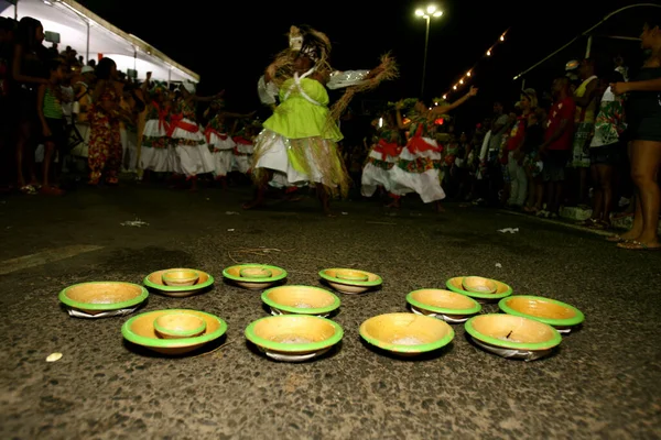 Ilheus Bahia Brazil Februari 2012 Leden Van Het Afro Guerreiro — Stockfoto