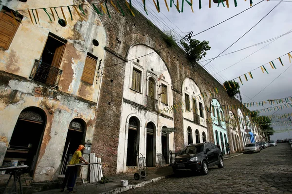 Salvador Bahia Brazil Ιούλιος 2014 Άποψη Ενός Σιδηρουργείου Και Μαρμάρινο — Φωτογραφία Αρχείου