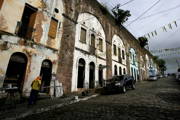 Salvador Bahia Brazil Ιούλιος 2014 Άποψη Ενός Σιδηρουργείου Και Μαρμάρινο — Φωτογραφία Αρχείου