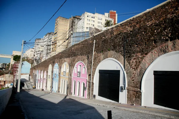 Salvador Bahia Brazil December 2020 Вид Коваля Мармуру Ladeira Conceicao — стокове фото