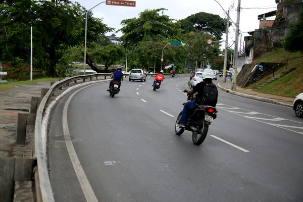 Salvador Bahia Brazil December 2020 Protection Guardrails Edge Runway Doro — стоковое фото