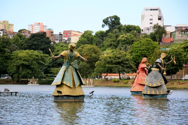 Salvador Bahia Brasil Diciembre 2020 Escultura Orxias Entidad Sagrada Región — Foto de Stock
