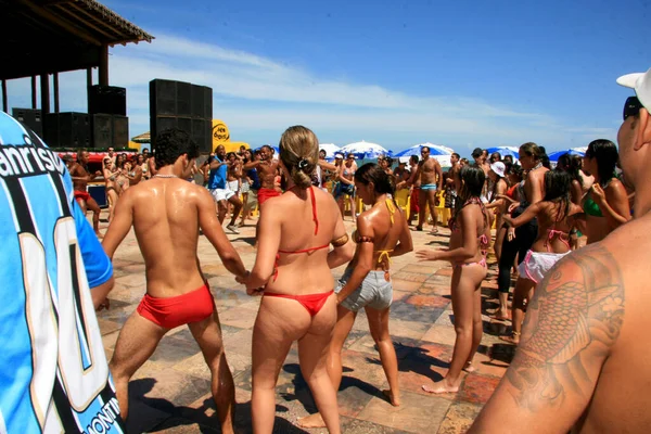 Porto Seguro Bahia Brasil Dezembro 2008 Pessoas São Vistas Durante — Fotografia de Stock