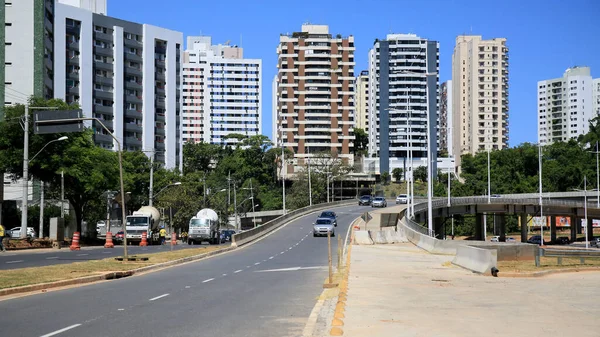 Salvador Bahia Brazil December 2020 View Construction Public Road Avenue — Stock Photo, Image