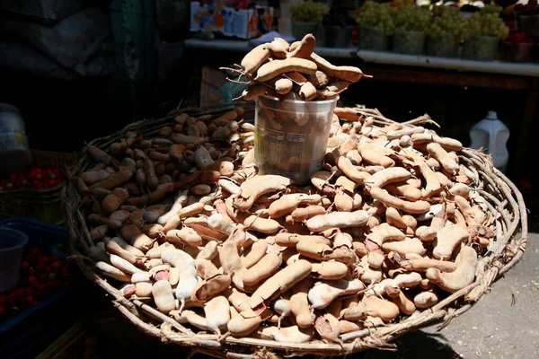 Salvador Bahia Brazil Grudnia 2020 Owoce Tamaryndowca Można Kupić Targach — Zdjęcie stockowe