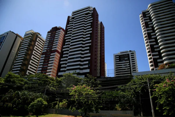 Salvador Bahia Brasil Diciembre 2020 Vista Del Edificio Residencial Barrio — Foto de Stock