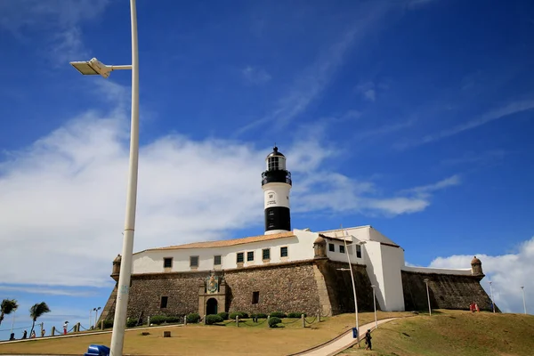 Salvador Bahia Brasil Dezembro 2020 Vista Forte Santo Antônio Mais — Fotografia de Stock