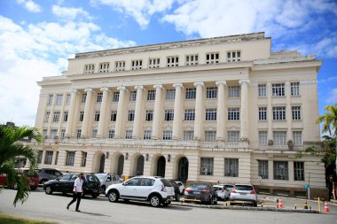 Salvador, Bahia, Brezilya - 16 Aralık 2020: Salvador 'daki Nazare mahallesindeki Ruy Barbosa Forumu manzarası. * * * Yerel altyazı * *