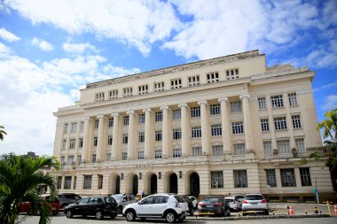 Salvador, Bahia, Brezilya - 16 Aralık 2020: Salvador 'daki Nazare mahallesindeki Ruy Barbosa Forumu manzarası. * * * Yerel altyazı * *