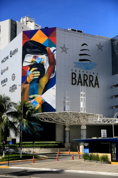 Salvador Bahia Brasil Dezembro 2020 Fachada Shopping Barra Cidade Salvador — Fotografia de Stock