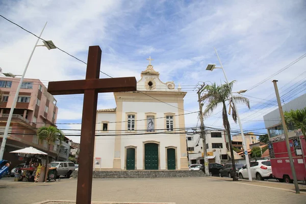Salvador Bahia Brazilië December 2020 Gevel Van Kerk Van Nossa — Stockfoto