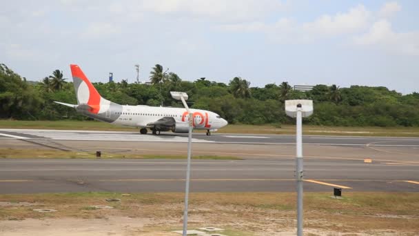 Salvador Bahia Brazílie Prosince 2020 Letoun Boeing 737 8Eh Gol — Stock video
