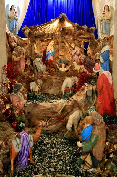 Salvador Bahia Brazil Januari 2021 Presepio Ses Monterad Vid Kyrkan — Stockfoto