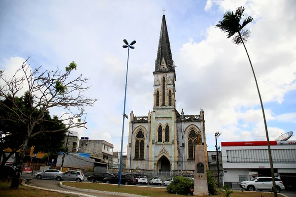 Salvador Bahia Brasil Janeiro 2021 Fachada Igreja Nossa Senhora Dos — Fotografia de Stock