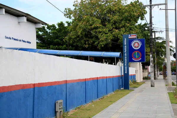 Salvador Bahia Brasil Janeiro 2021 Escola Primária Polícia Militar Bahia — Fotografia de Stock