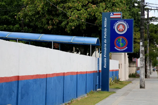 Salvador Bahia Brasil Janeiro 2021 Escola Primária Polícia Militar Bahia — Fotografia de Stock