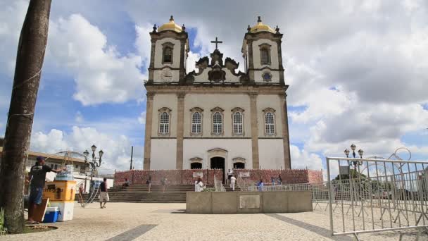 Salvador Bahia Brésil Janvier 2021 Vue Église Senhor Bonfim Dans — Video
