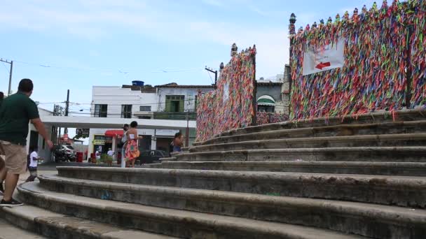 2021年1月4日 萨尔瓦多市Senhor Bonfim教堂的景观 — 图库视频影像