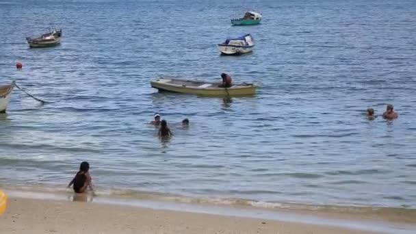 Salvador Bahia Brazil Januari 2021 Utsikt Över Stranden Ribeira Regionen — Stockvideo