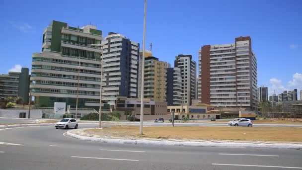 Salvador Bahia Brazilië Januari 2021 Residentieel Gebouw Zien Buurt Van — Stockvideo