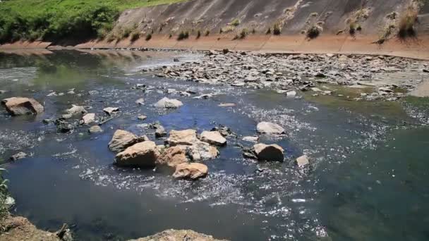 Salvador Bahia Brazylijski Styczeń 2021 Widok Kanał Rio Camurugipe Mieście — Wideo stockowe