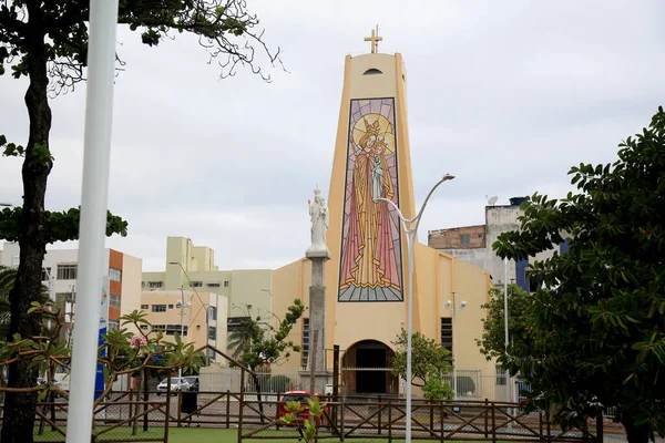 Salvador Bahia Brasil Janeiro 2021 Fachada Igreja Nossa Senhora Luz — Fotografia de Stock