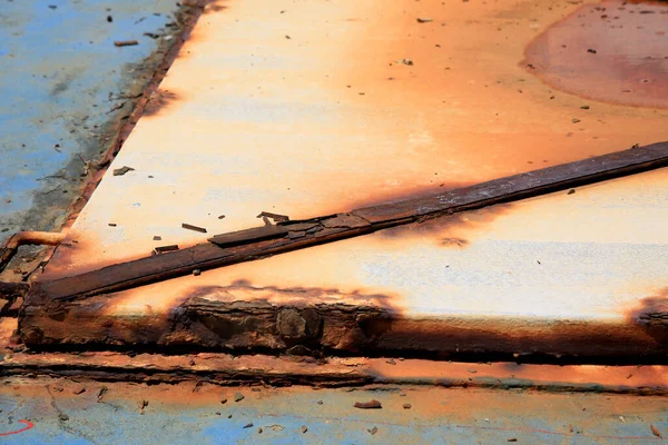 Salvador Bahia Brazil January 2021 Rust Seen Iron Cover Sewage — Stock Photo, Image