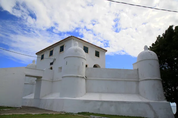 Salvador Bahia Brasil Enero 2021 Vista Del Fuerte Mont Serrat — Foto de Stock