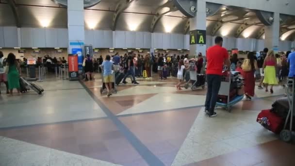 Salvador Bahia Brasile Gennaio 2021 Passeggeri Vengono Visti Trasportare Una — Video Stock