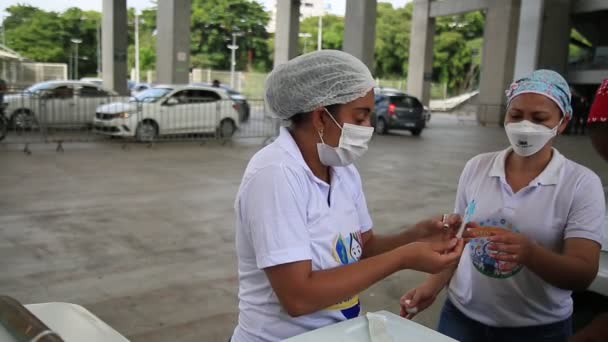 Salvador Bahia Brezilya Ocak 2021 Salvador Daki Fonte Nova Arena — Stok video