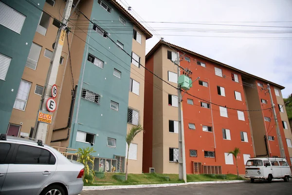 Salvador Bahia Brazil January 2021 Residential Building Condominium Poor People — стоковое фото