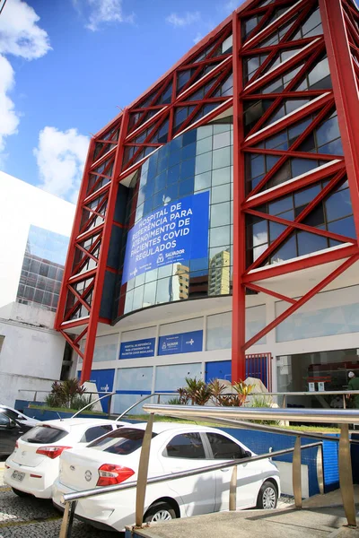 Salvador Bahia Brasil Febrero 2021 Hospital Campaña Para Tratamiento Personas — Foto de Stock