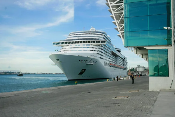 Salvador Bahia Brazilië December 2014 Cruiseschip Van Het Bedrijf Msc — Stockfoto