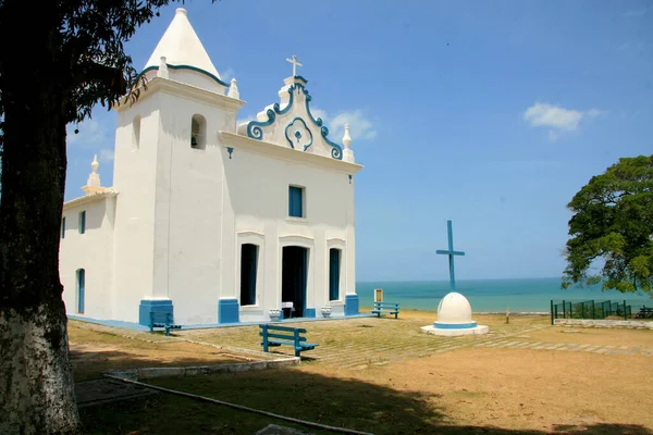 Santa Cruz Cabralia Bahia Brasile Novembre 2008 Veduta Della Chiesa — Foto Stock