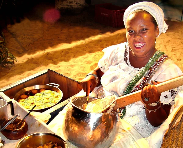 Porto Seguro Bahia Brazil June 2007 Baiana Typical Costumes Prepares — Stock Photo, Image